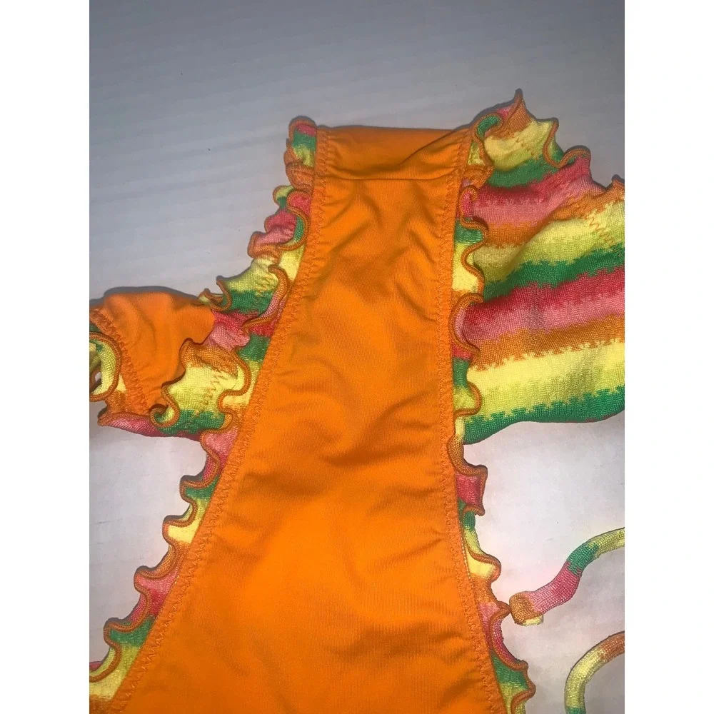 L*SPACE Under the Sun Bitsy Bikini Bottoms Tie Side‎ Medium
